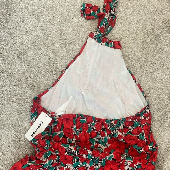 NEW Boho Floral Maxi Sun Dress Halter Neck - Picture 5 of 5